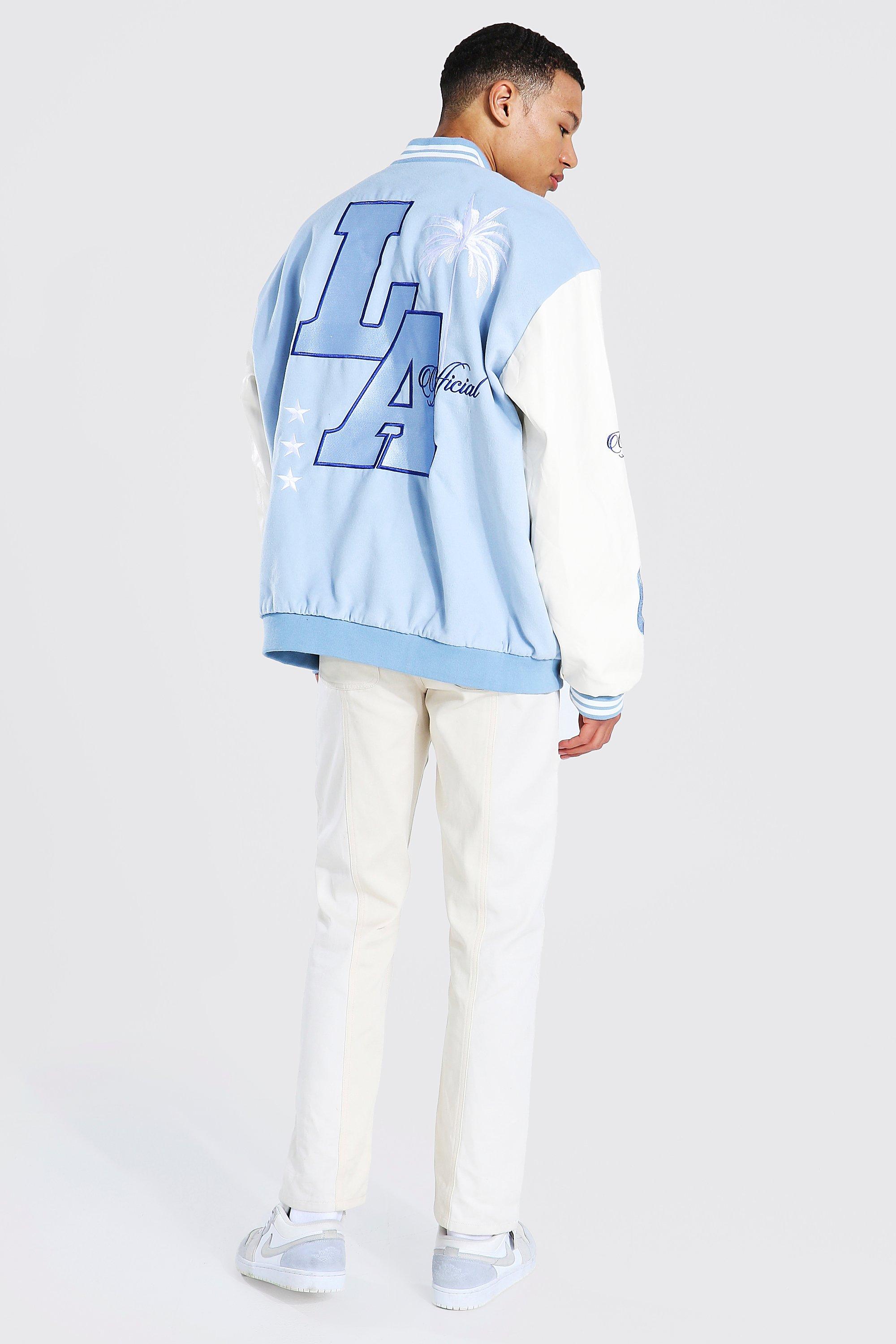Boohoo blue jacket store